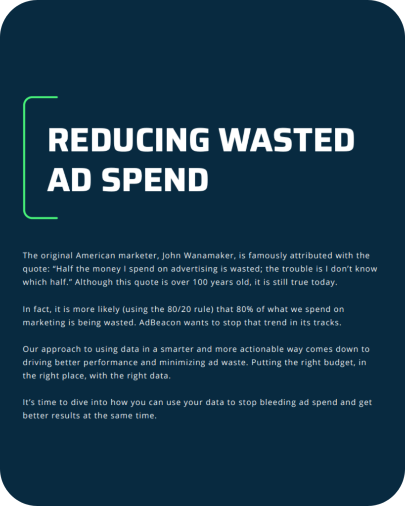 Reducing wasted ad spend