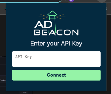 paste adbeacon chrome key