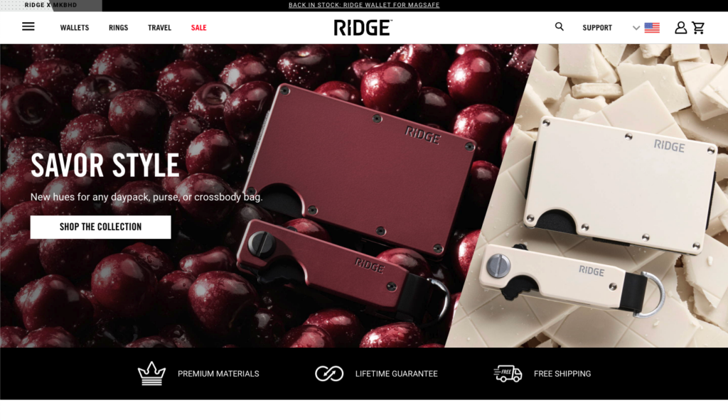 ridge wallets website